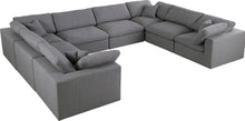 Load image into Gallery viewer, Serene Grey Linen Fabric Deluxe Cloud Modular Sectional