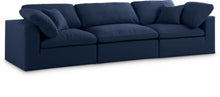 Load image into Gallery viewer, Serene Navy Linen Fabric Deluxe Cloud Modular Sofa