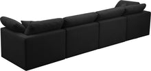 Load image into Gallery viewer, Plush Black Velvet Standard Cloud Modular Sofa