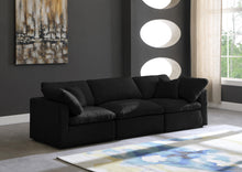 Load image into Gallery viewer, Plush Black Velvet Standard Cloud Modular Sofa