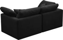 Load image into Gallery viewer, Plush Black Velvet Standard Cloud Modular Sofa