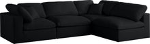 Load image into Gallery viewer, Plush Black Velvet Standard Cloud Modular Sectional