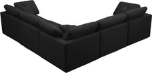 Load image into Gallery viewer, Plush Black Velvet Standard Cloud Modular Sectional