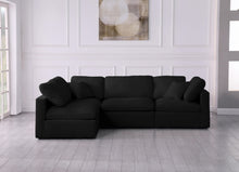 Load image into Gallery viewer, Plush Black Velvet Standard Cloud Modular Sectional