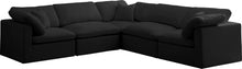 Load image into Gallery viewer, Plush Black Velvet Standard Cloud Modular Sectional