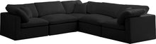 Load image into Gallery viewer, Plush Black Velvet Standard Cloud Modular Sectional