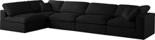 Load image into Gallery viewer, Plush Black Velvet Standard Cloud Modular Sectional