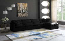 Load image into Gallery viewer, Plush Black Velvet Standard Cloud Modular Sectional
