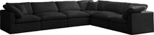 Load image into Gallery viewer, Plush Black Velvet Standard Cloud Modular Sectional