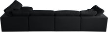 Load image into Gallery viewer, Plush Black Velvet Standard Cloud Modular Sectional