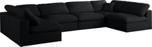 Load image into Gallery viewer, Plush Black Velvet Standard Cloud Modular Sectional