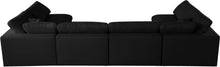 Load image into Gallery viewer, Plush Black Velvet Standard Cloud Modular Sectional