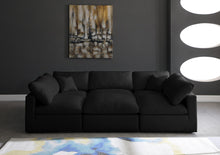 Load image into Gallery viewer, Plush Black Velvet Standard Cloud Modular Sectional