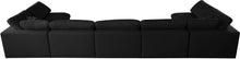Load image into Gallery viewer, Plush Black Velvet Standard Cloud Modular Sectional