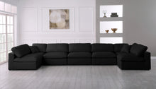 Load image into Gallery viewer, Plush Black Velvet Standard Cloud Modular Sectional