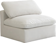Load image into Gallery viewer, Plush Cream Velvet Standard Cloud Modular Armless Chair