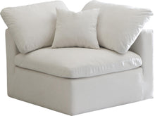Load image into Gallery viewer, Plush Cream Velvet Standard Cloud Modular Corner Chair