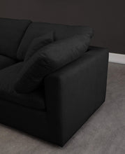 Load image into Gallery viewer, Plush Black Velvet Standard Cloud Modular Sectional