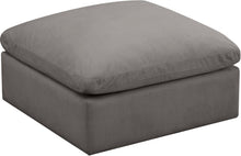 Load image into Gallery viewer, Plush Grey Velvet Standard Cloud Modular Ottoman