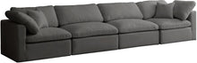 Load image into Gallery viewer, Plush Grey Velvet Standard Cloud Modular Sofa