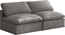 Load image into Gallery viewer, Plush Grey Velvet Standard Cloud Modular Sofa