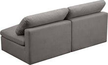 Load image into Gallery viewer, Plush Grey Velvet Standard Cloud Modular Sofa