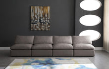 Load image into Gallery viewer, Plush Grey Velvet Standard Cloud Modular Sofa