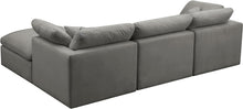 Load image into Gallery viewer, Plush Grey Velvet Standard Cloud Modular Sectional