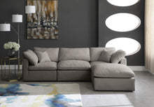 Load image into Gallery viewer, Plush Grey Velvet Standard Cloud Modular Sectional