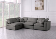 Load image into Gallery viewer, Plush Grey Velvet Standard Cloud Modular Sectional
