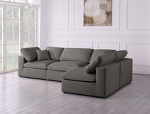 Load image into Gallery viewer, Plush Grey Velvet Standard Cloud Modular Sectional