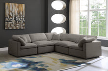 Load image into Gallery viewer, Plush Grey Velvet Standard Cloud Modular Sectional