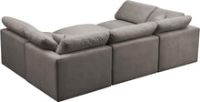 Load image into Gallery viewer, Plush Grey Velvet Standard Cloud Modular Sectional