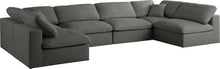 Load image into Gallery viewer, Plush Grey Velvet Standard Cloud Modular Sectional