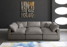 Load image into Gallery viewer, Plush Grey Velvet Standard Cloud Modular Sectional
