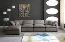 Load image into Gallery viewer, Plush Grey Velvet Standard Cloud Modular Sectional