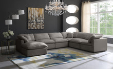 Load image into Gallery viewer, Plush Grey Velvet Standard Cloud Modular Sectional