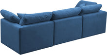 Load image into Gallery viewer, Plush Navy Velvet Standard Cloud Modular Sofa