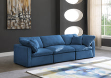 Load image into Gallery viewer, Plush Navy Velvet Standard Cloud Modular Sofa
