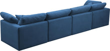 Load image into Gallery viewer, Plush Navy Velvet Standard Cloud Modular Sofa