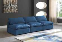 Load image into Gallery viewer, Plush Navy Velvet Standard Cloud Modular Sofa