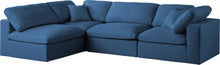 Load image into Gallery viewer, Plush Navy Velvet Standard Cloud Modular Sectional