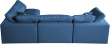 Load image into Gallery viewer, Plush Navy Velvet Standard Cloud Modular Sectional