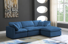Load image into Gallery viewer, Plush Navy Velvet Standard Cloud Modular Sectional