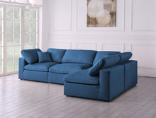 Load image into Gallery viewer, Plush Navy Velvet Standard Cloud Modular Sectional