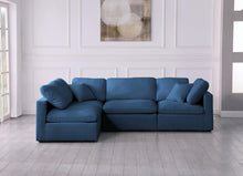Load image into Gallery viewer, Plush Navy Velvet Standard Cloud Modular Sectional