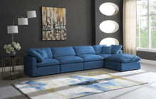Load image into Gallery viewer, Plush Navy Velvet Standard Cloud Modular Sectional