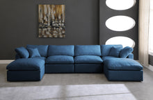 Load image into Gallery viewer, Plush Navy Velvet Standard Cloud Modular Sectional