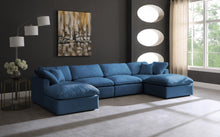 Load image into Gallery viewer, Plush Navy Velvet Standard Cloud Modular Sectional