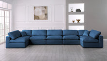 Load image into Gallery viewer, Plush Navy Velvet Standard Cloud Modular Sectional